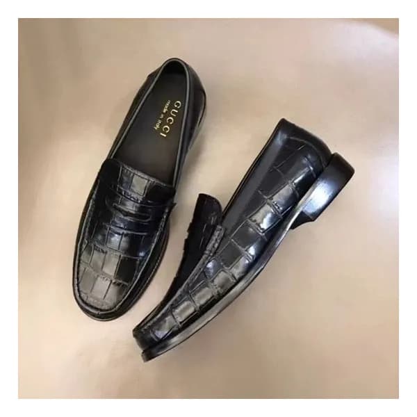 구찌 남성 히든 블랙 로퍼 - Mens Black Loafer - guc05085x - 1