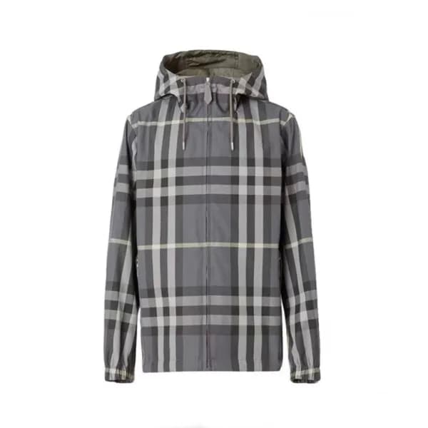 버버리 남성 클래식 그레이 양면 자켓 - Burberry Mens Gray Jackets … - 1