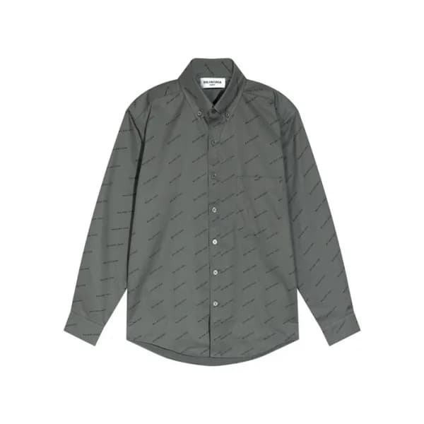발렌시아가 트렌디 남성 그레이 셔츠 - Balenciaga Mens Gray Tshirts… - 1