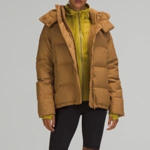 룰루레몬 여성 구스다운 카멜 패딩 - Lululemon Womens Camel Paddin…