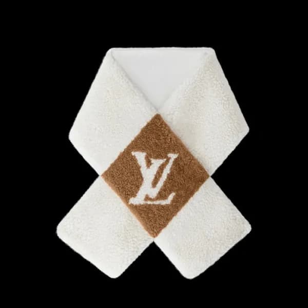 루이비통 남/녀 아이보리 머플러 - Louis vuitton Unisex Ivory Muf… - 1