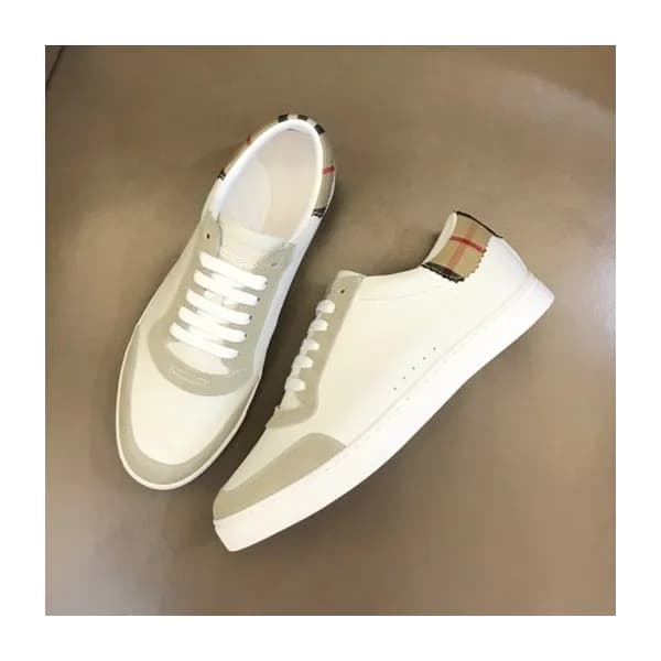 버버리 남성 화이트 스니커즈 - Burberry Mens White Sneakers - b… - 1