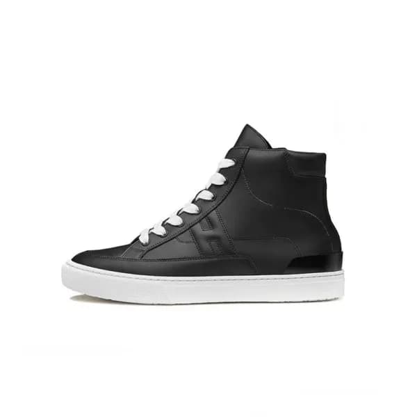 에르메스 남/녀 블랙 하이탑 스니커즈 - Hermes Unisex Black Sneaker… - 1