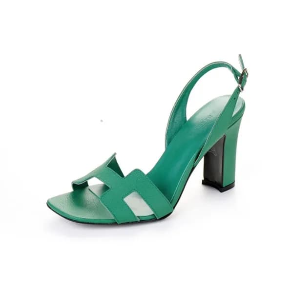 에르메스 여성 그린 하이힐 - Hermes Womens Green High-heels - … - 1