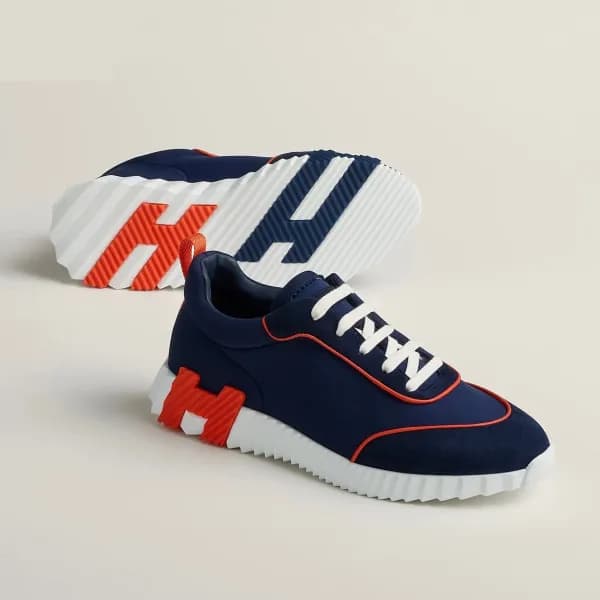 에르메스 남성 네이비 스니커즈 - Hermes Mens Navy Sneakers - he2… - 1