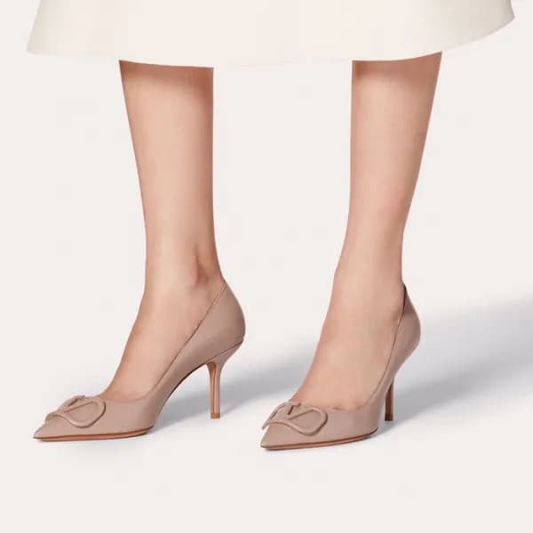 발렌티노 여성 베이지 누드 구두 - Valentino Womens Beige Nude Sh… - 1