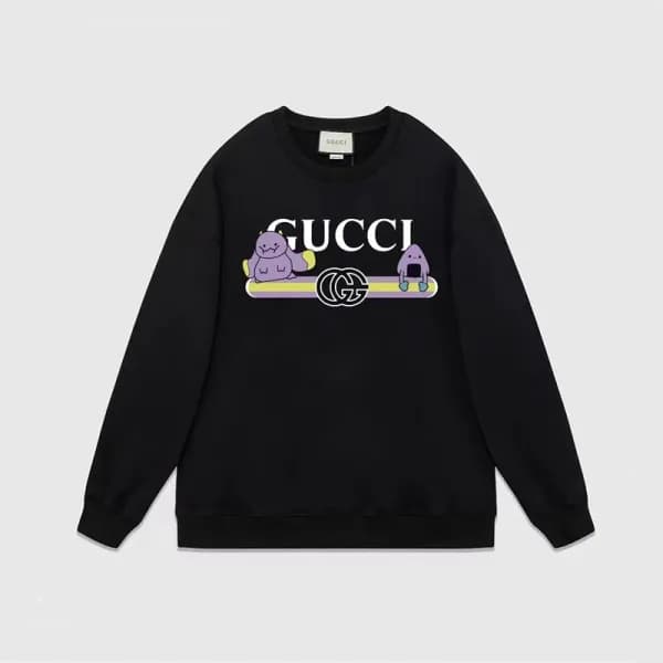 구찌 남성 베이직 블랙 맨투맨 - Gucci Mens Black Tshirts - Gu94… - 1