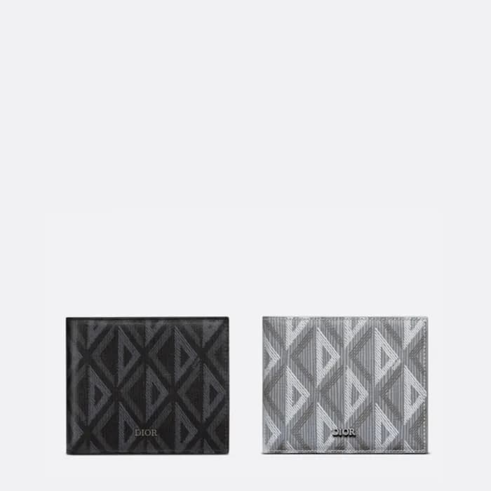디올 남성 CD 다이아몬드 컴팩트 지갑 【매장-100만원대】 - Dior Mens Blac… - 1