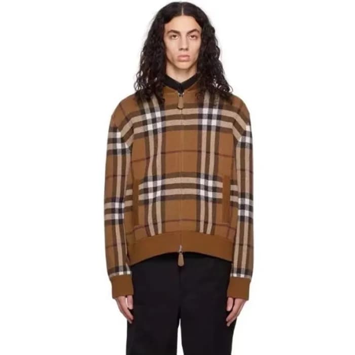 버버리 남성 브라운 집업 자켓 - Burberry Mens Brown Jackets - b… - 1