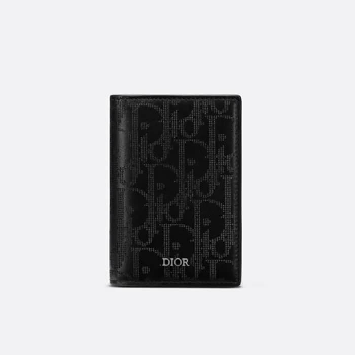 디올 남성 블랙 반지갑 - Dior Mens Black Half Wallets - di80… - 1