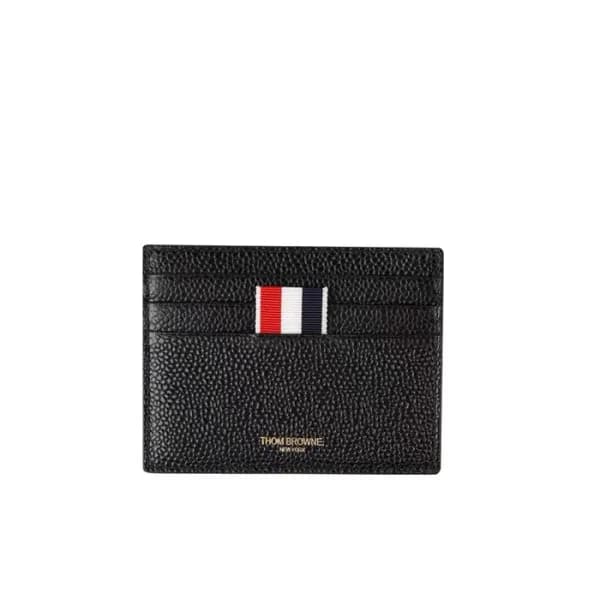 톰브라운 남성 블랙 카드 지갑 - Thom Browne Mens Black Card Wal… - 1