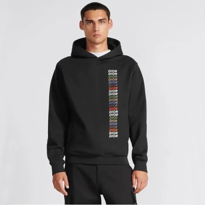 디올 남성 블랙 후드티 - Dior Mens Black Hoodie - di865x - 1