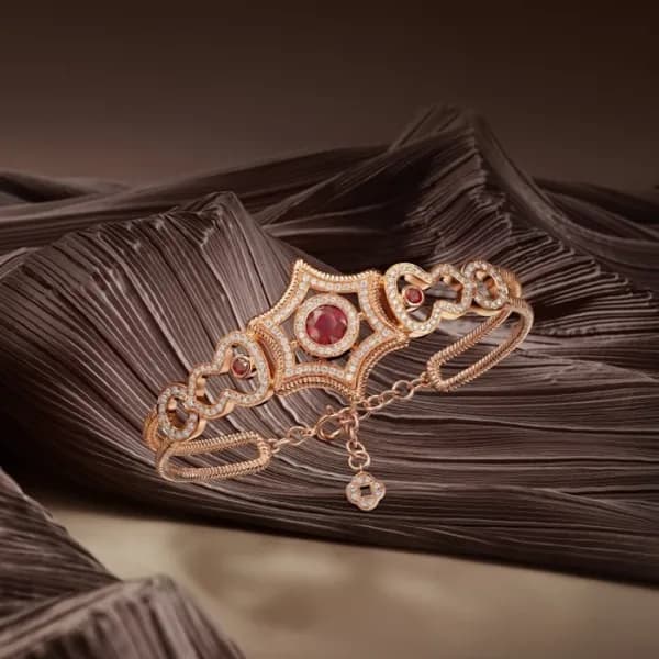 키린 여성 로즈 골드 팔찌 - Qeelin Womens Rose-gold Bangle - … - 1