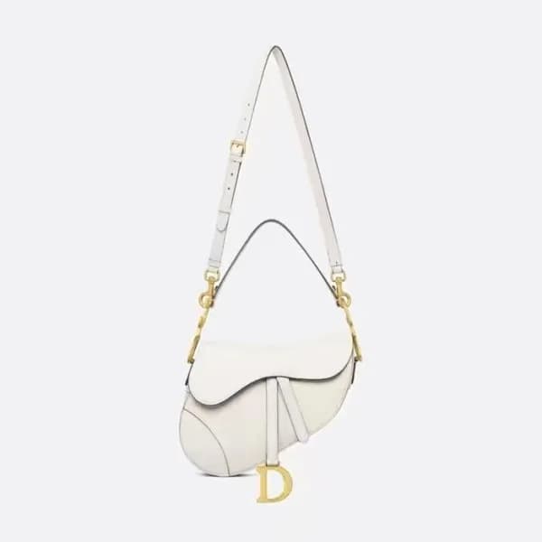 디올 여성 화이트 새들백 - Dior Womens White Saddle Bag - dib… - 1