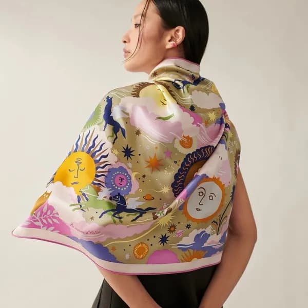 에르메스 여성 핑크 스카프 - Hermes Womens Pink Scarf - acc154… - 1