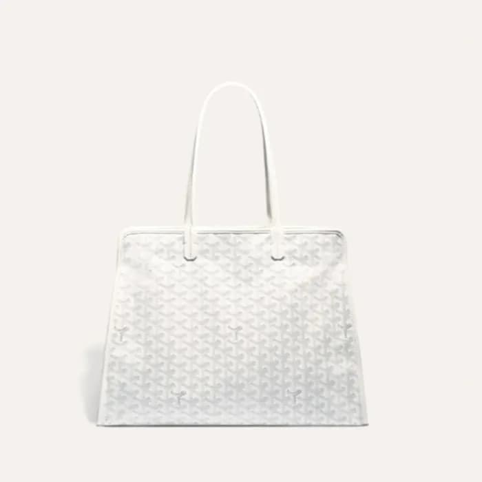 고야드 남/녀 화이트 하디 백- Goyard Unisex White Hardy Bag - … - 1