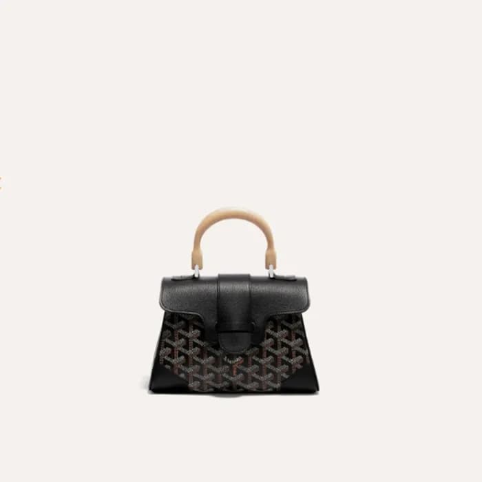 고야드 여성 블랙 소프트 사이공 백 미니 - Goyard Womens Mini Saigon… - 1