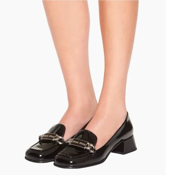 미우미우 여성 블랙 메리제인 - Miumiu Womens Black Shoes - mis6… - 1