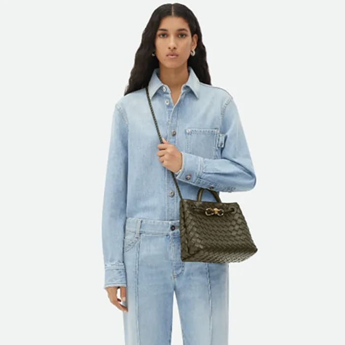 보테가베네타 여성 초코 안디아모 - Bottega Veneta Womens Andiamo … - 1