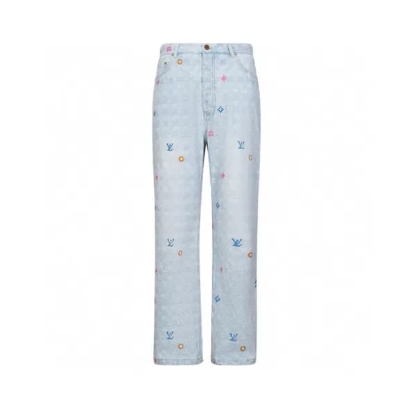 루이비통 남성 블루 청바지 - Louis vuitton Mens Blue Jeans - l… - 1