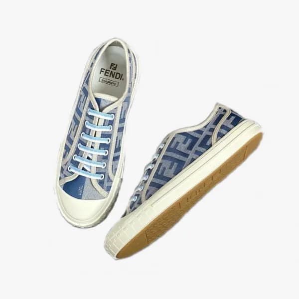 펜디 남/녀 블루 스니커즈 - Fendi Unisex Blue Sneakers - fes8… - 1