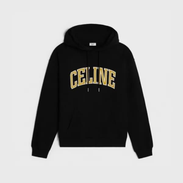 셀린느 남성 블랙 후드티 - Celine Mens Black Hoodie - cec1461… - 1