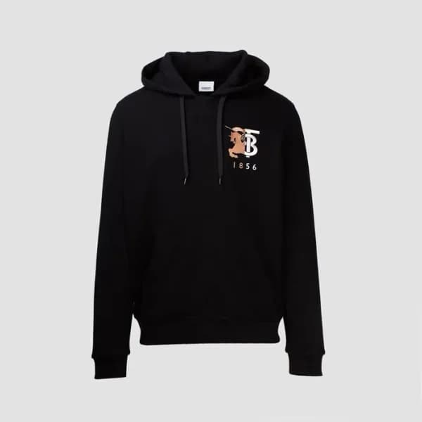 버버리 남성 블랙 후드티 - Burberry Mens Black Hoodie - buc15… - 1