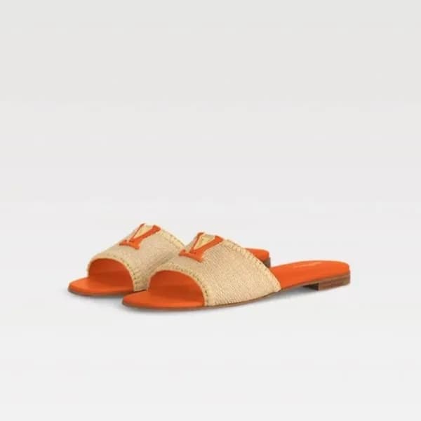 루이비통 여성 라피아 뮬 - Louis vuitton Womens Capri Mules -… - 1