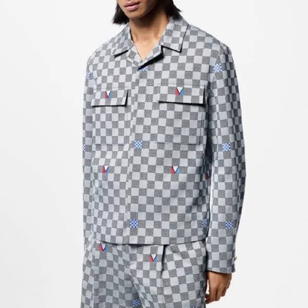루이비통 남성 다미에 재킷 - Louis vuitton Mens Damier Jacket … - 1