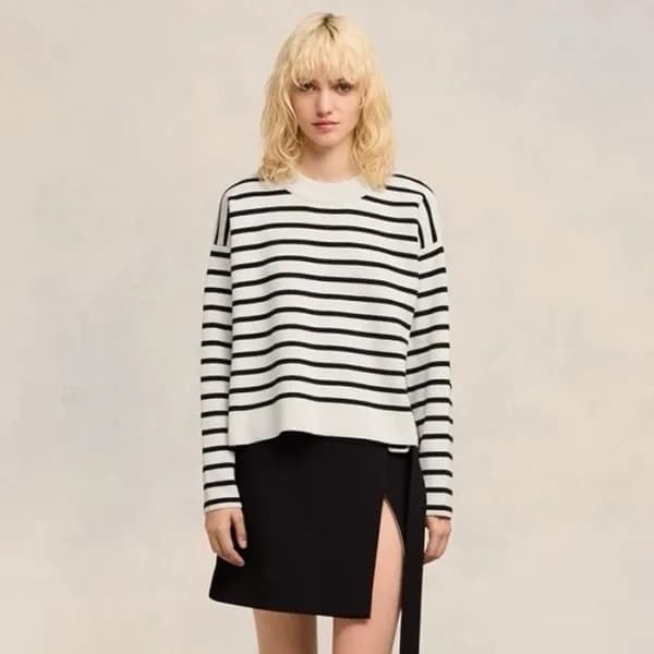 아미 여성 라운드 니트 - Ami Womens Round Knitwear - ami4591… - 1