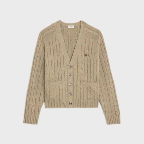 셀린느 남/녀 브이넥 가디건 - Celine Unisex V-neck Cardigan - … - 1