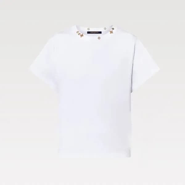 루이비통 여성 반팔 티셔츠 - Louis vuitton Womens White Tshirt… - 1