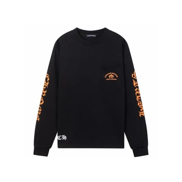 크롬하츠 남성 라운드 긴팔티 - Chrome Hearts Mens Round Tshirt … - 1