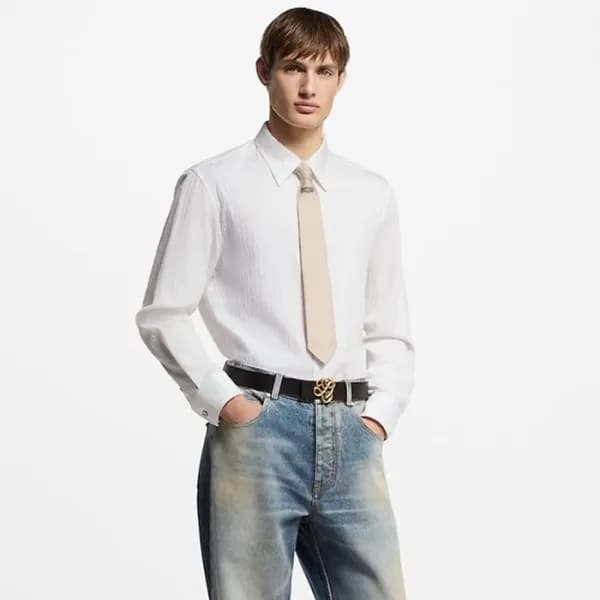 루이비통 남성 베이직 셔츠 - Louis vuitton Mens Dress Shirts -… - 1