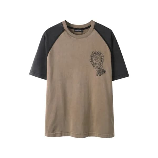 크롬하츠 남성 라운드 반팔티 - Chrom Hearts Mens Round Tshirt -… - 1