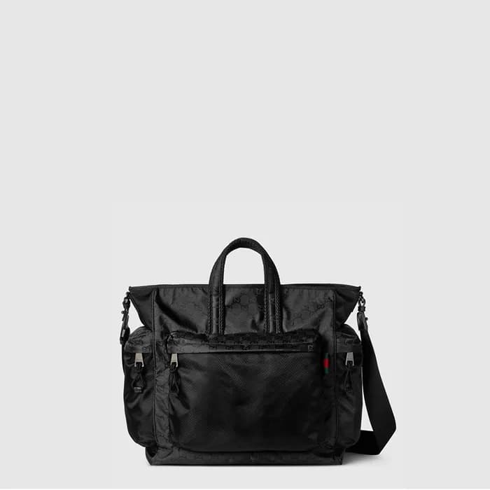 구찌 남성 GG 나일론 라지 토트백 - Gucci Mens GG Nylon Large To… - 1