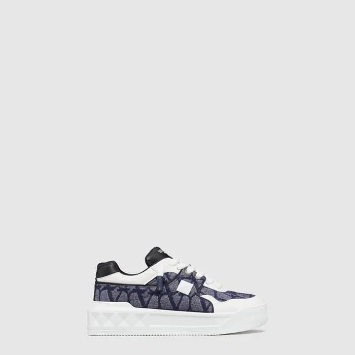 발렌티노 남성 원 스터드 XL 로우탑 스니커즈 - Valentino Mens One Stu… - 1