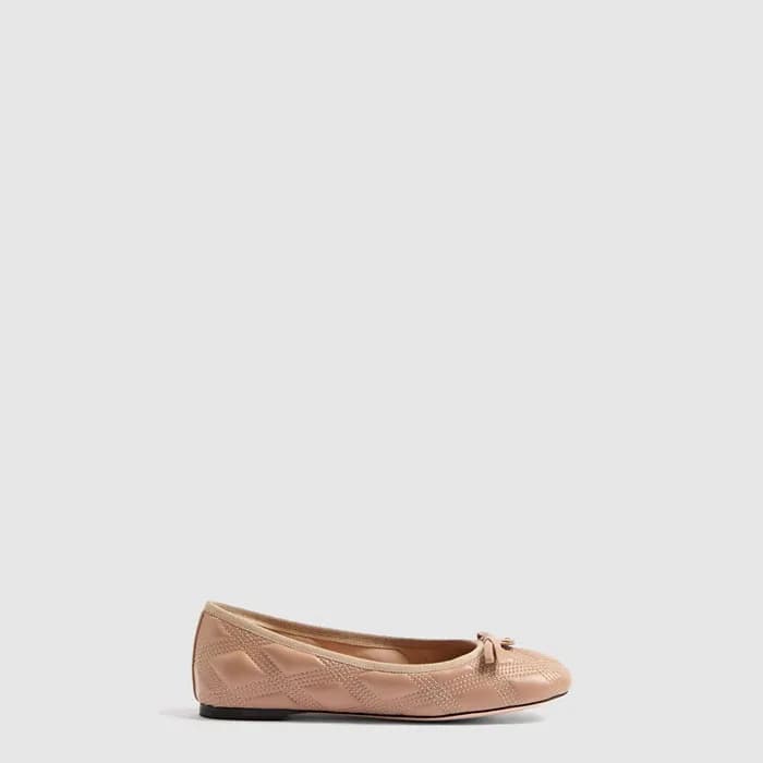발렌티노 여성 퀼티 67 퀼팅 나파 레더 발레리나 - Valentino Quilted 67… - 1
