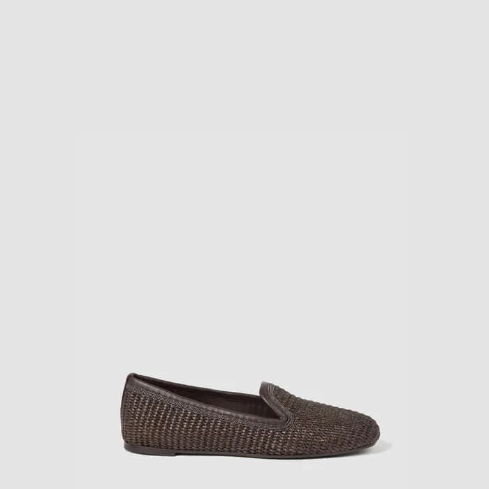 브루넬로 쿠치넬리 여성 테크노 라피아 로퍼 - Brunello Cucinelli Women… - 1