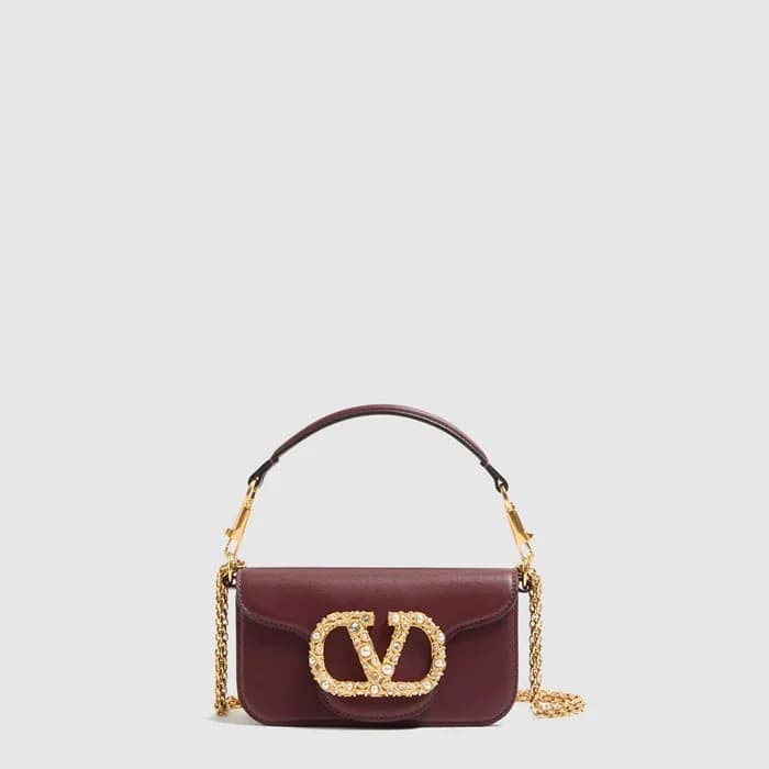 발렌티노 여성 가라바니 로코 주얼 로고 스몰 숄더 백 - Valentino Womens G… - 1