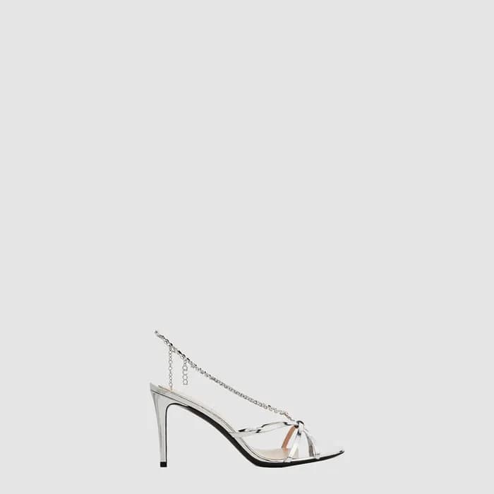구찌 여성 크리스털 체인 샌들 - Gucci Womens Crystal Chain Sand… - 1