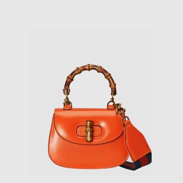 구찌 여성 뱀부 스몰 탑 핸들백 - Gucci Womens Bamboo Small Top … - 1