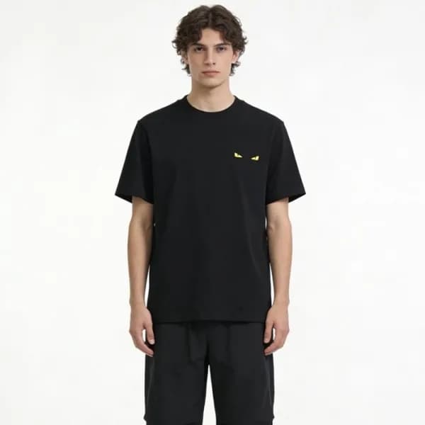 펜디 남성 라운드 반팔 티셔츠 - Fendi Mens Round Tshirt - fec14… - 1