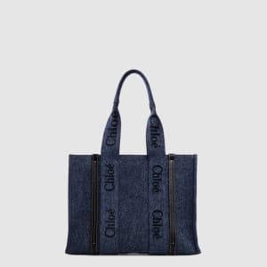 끌로에 여성 미디엄 우디 토트 백 - Chloe Womens Medium Woody Tot…
