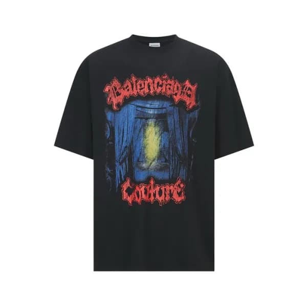 발렌시아가 남성 라운드 반팔 티셔츠 - Balenciaga Mens Round Tshirt… - 1
