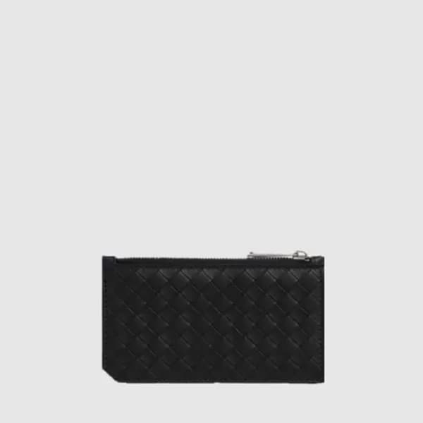 보테가 베네타 남성 인트레치아토 피콜로 지퍼 카드 케이스 - Bottega veneta M… - 1