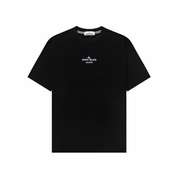 스톤아일랜드 남성 라운드 반팔 티셔츠 - Stone Island Mens Round Tsh… - 1