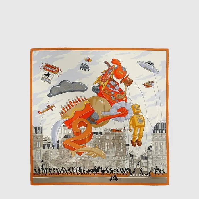 에르메스 여성 퍼레이드 90 꺄레 스카프 - Hermes Womens Parade 90 Carré Scarf - acc8890x - 1