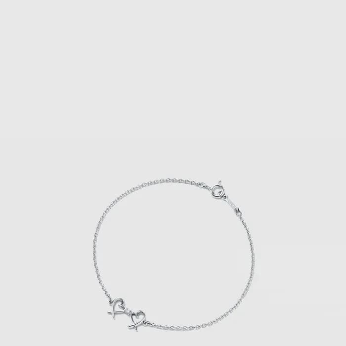 티파니 여성 더블 러빙 하트 브레이슬릿 - Tiffany Womens Double Loving Heart Bracelet - acc9206x - 1