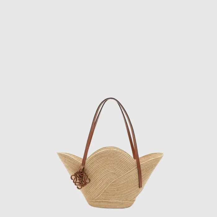 로에베 여성 이비자 라피아 페탈 바스켓 백 - Loewe Womens Ibiza Raffia Petal Basket Bag - lob17319x - 1